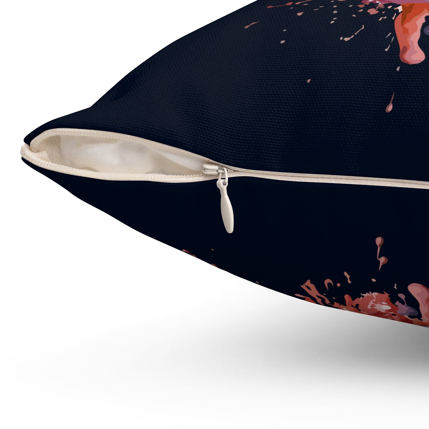 Vibrant Splash Art Accent Throw Pillow